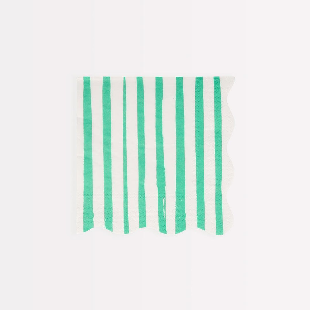 Mixed Stripe Small Party Napkins x 16 | Meri Meri party napkins Mixed Stripe Small Party Napkins x 16