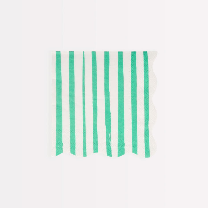 Mixed Stripe Small Party Napkins x 16 | Meri Meri party napkins Mixed Stripe Small Party Napkins x 16