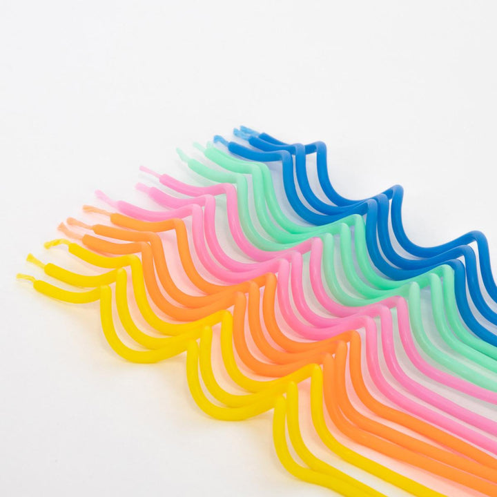 Mixed Swirly Party Candles x 20 | Meri Meri Birthday Candles Mixed Swirly Party Candles x 20
