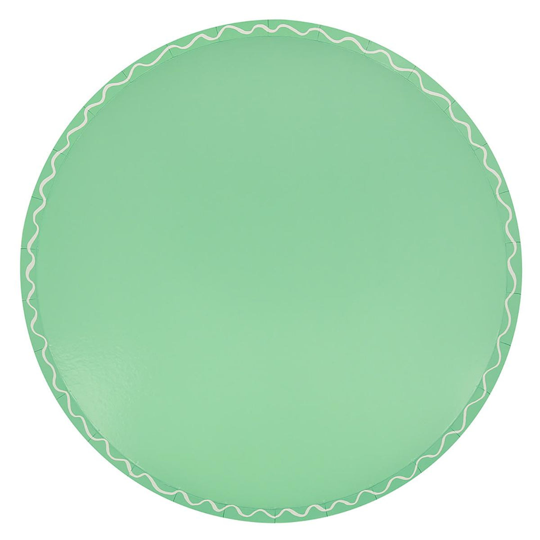 Mixed Wavy Line Dinner Party Plates x 8 | Meri Meri party plates Mixed Wavy Line Dinner Party Plates x 8