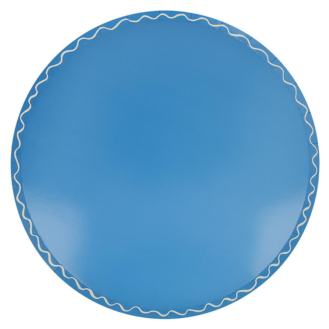 Mixed Wavy Line Dinner Party Plates x 8 | Meri Meri party plates Mixed Wavy Line Dinner Party Plates x 8