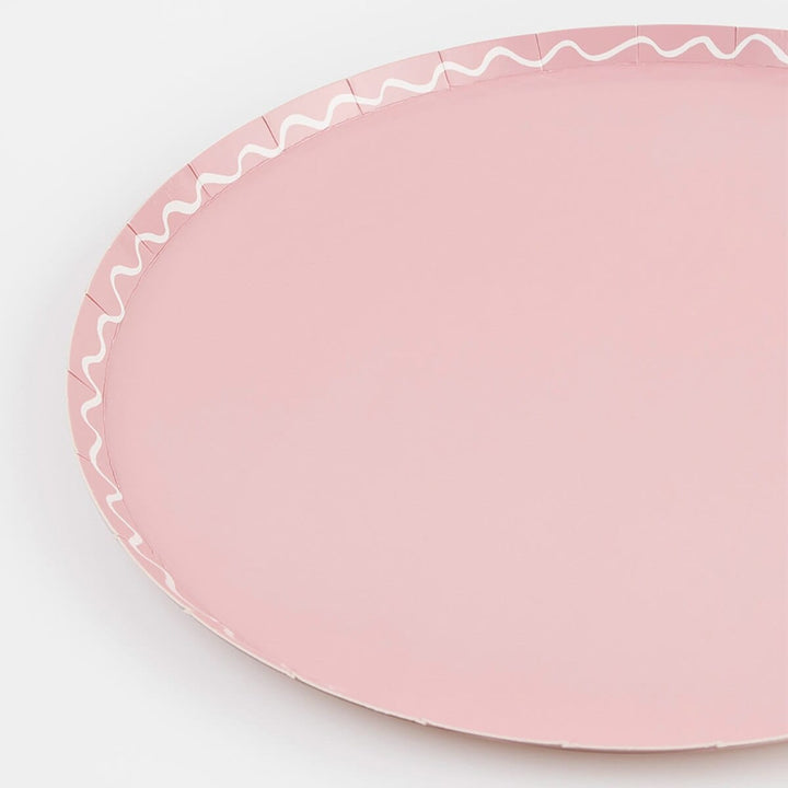 Mixed Wavy Line Dinner Party Plates x 8 | Meri Meri party plates Mixed Wavy Line Dinner Party Plates x 8