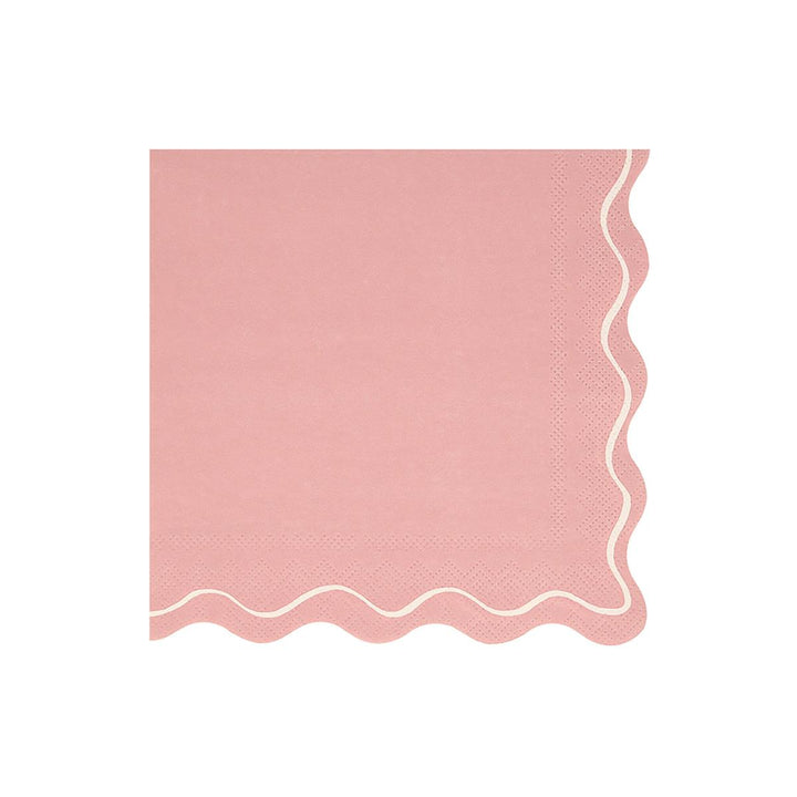 Mixed Wavy Line Large Party Napkins x 16 | Meri Meri party napkins Mixed Wavy Line Large Party Napkins x 16