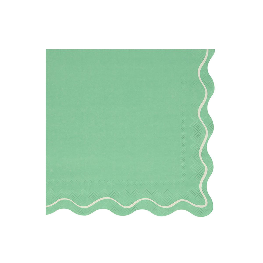 Mixed Wavy Line Large Party Napkins x 16 | Meri Meri party napkins Mixed Wavy Line Large Party Napkins x 16