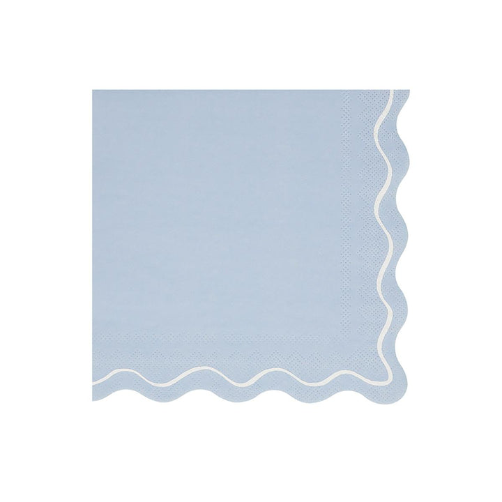 Mixed Wavy Line Large Party Napkins x 16 | Meri Meri party napkins Mixed Wavy Line Large Party Napkins x 16