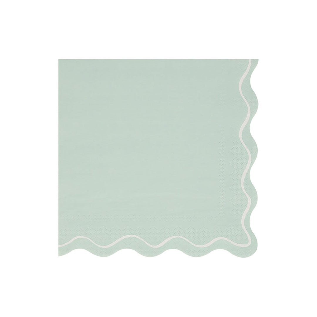 Mixed Wavy Line Large Party Napkins x 16 | Meri Meri party napkins Mixed Wavy Line Large Party Napkins x 16