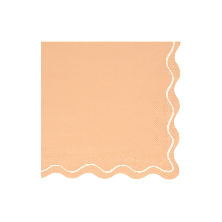 Mixed Wavy Line Large Party Napkins x 16 | Meri Meri party napkins Mixed Wavy Line Large Party Napkins x 16
