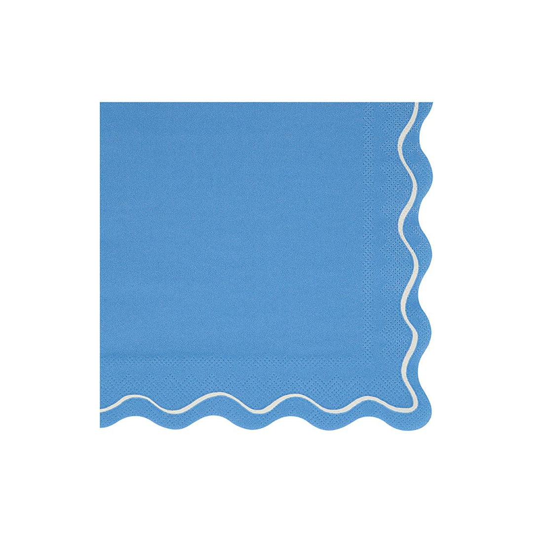 Mixed Wavy Line Large Party Napkins x 16 | Meri Meri party napkins Mixed Wavy Line Large Party Napkins x 16