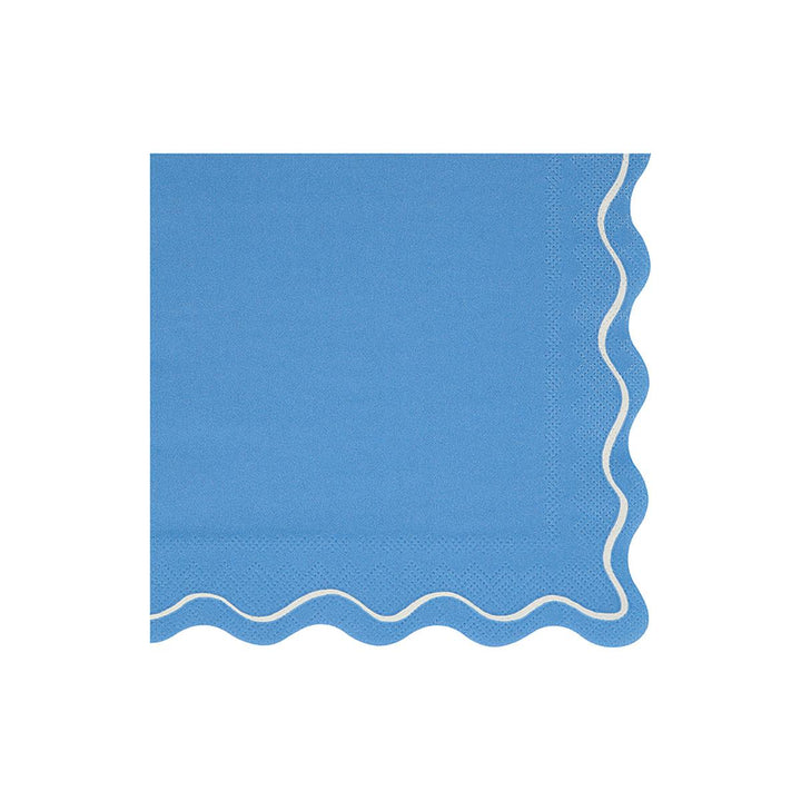 Mixed Wavy Line Large Party Napkins x 16 | Meri Meri party napkins Mixed Wavy Line Large Party Napkins x 16