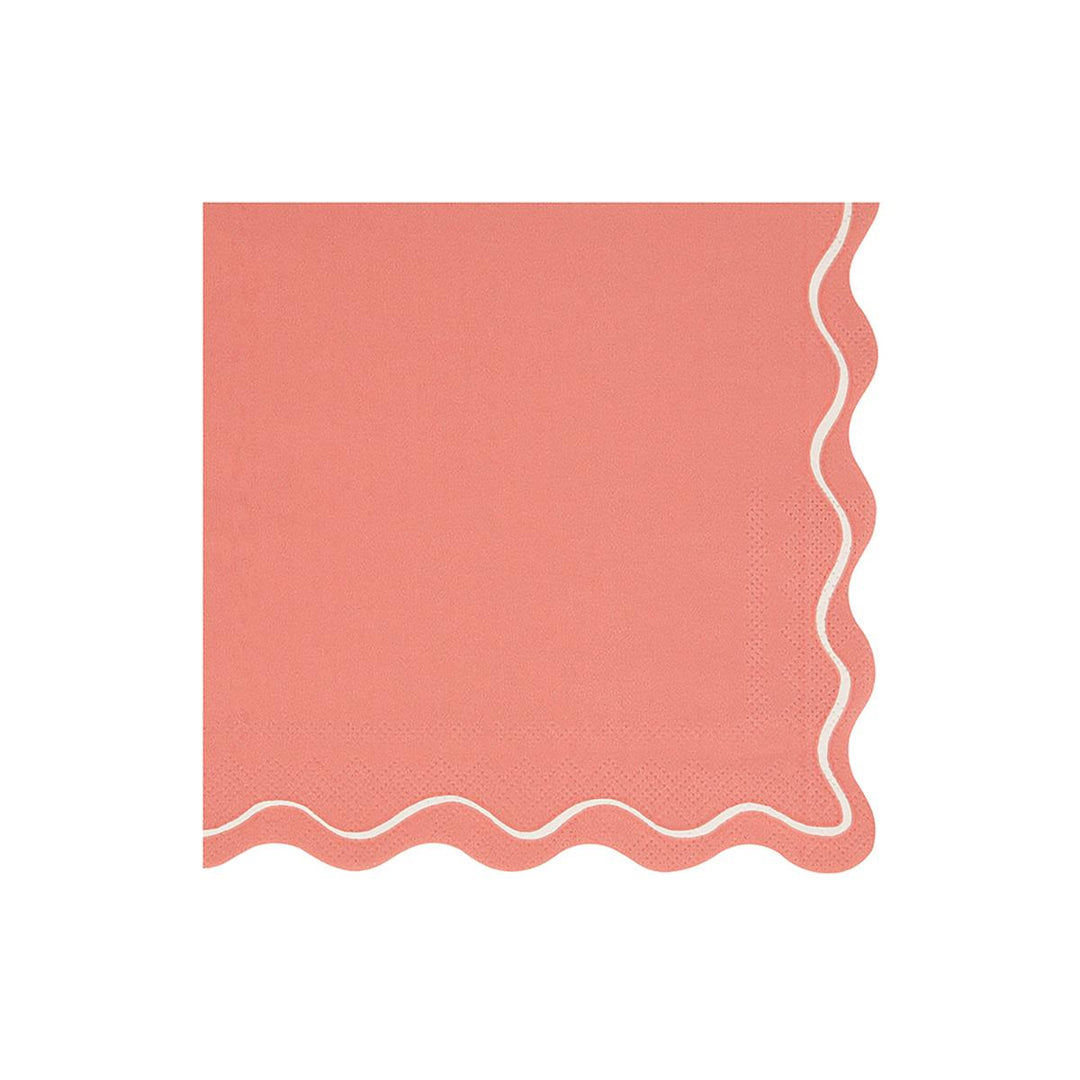 Mixed Wavy Line Large Party Napkins x 16 | Meri Meri party napkins Mixed Wavy Line Large Party Napkins x 16