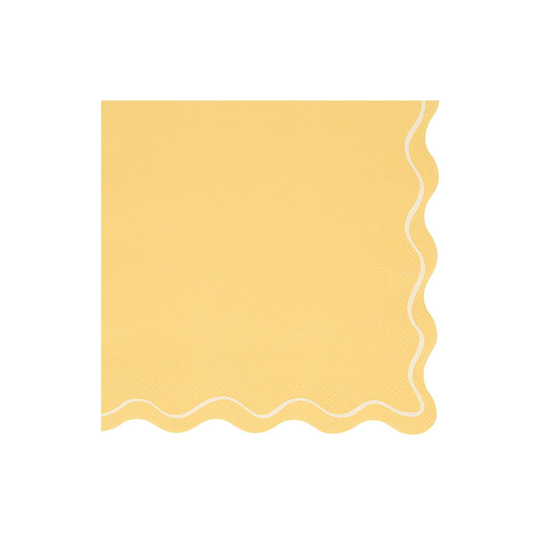 Mixed Wavy Line Large Party Napkins x 16 | Meri Meri party napkins Mixed Wavy Line Large Party Napkins x 16