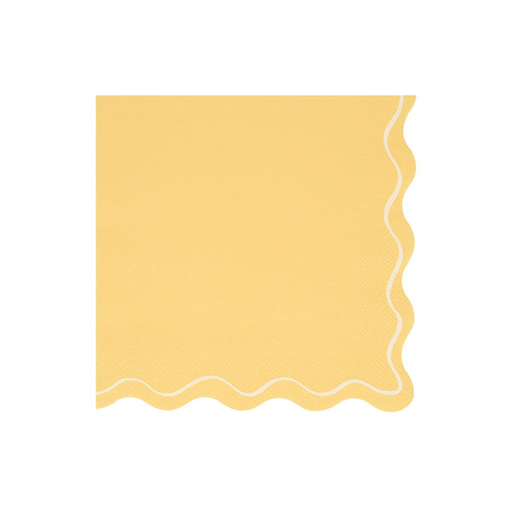 Mixed Wavy Line Large Party Napkins x 16 | Meri Meri party napkins Mixed Wavy Line Large Party Napkins x 16