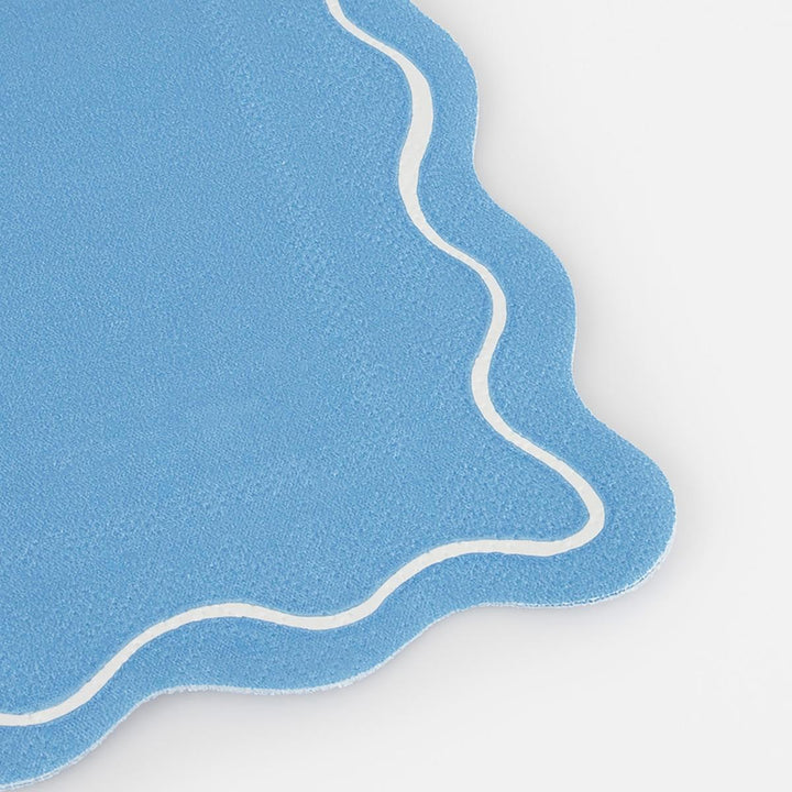 Mixed Wavy Line Large Party Napkins x 16 | Meri Meri party napkins Mixed Wavy Line Large Party Napkins x 16