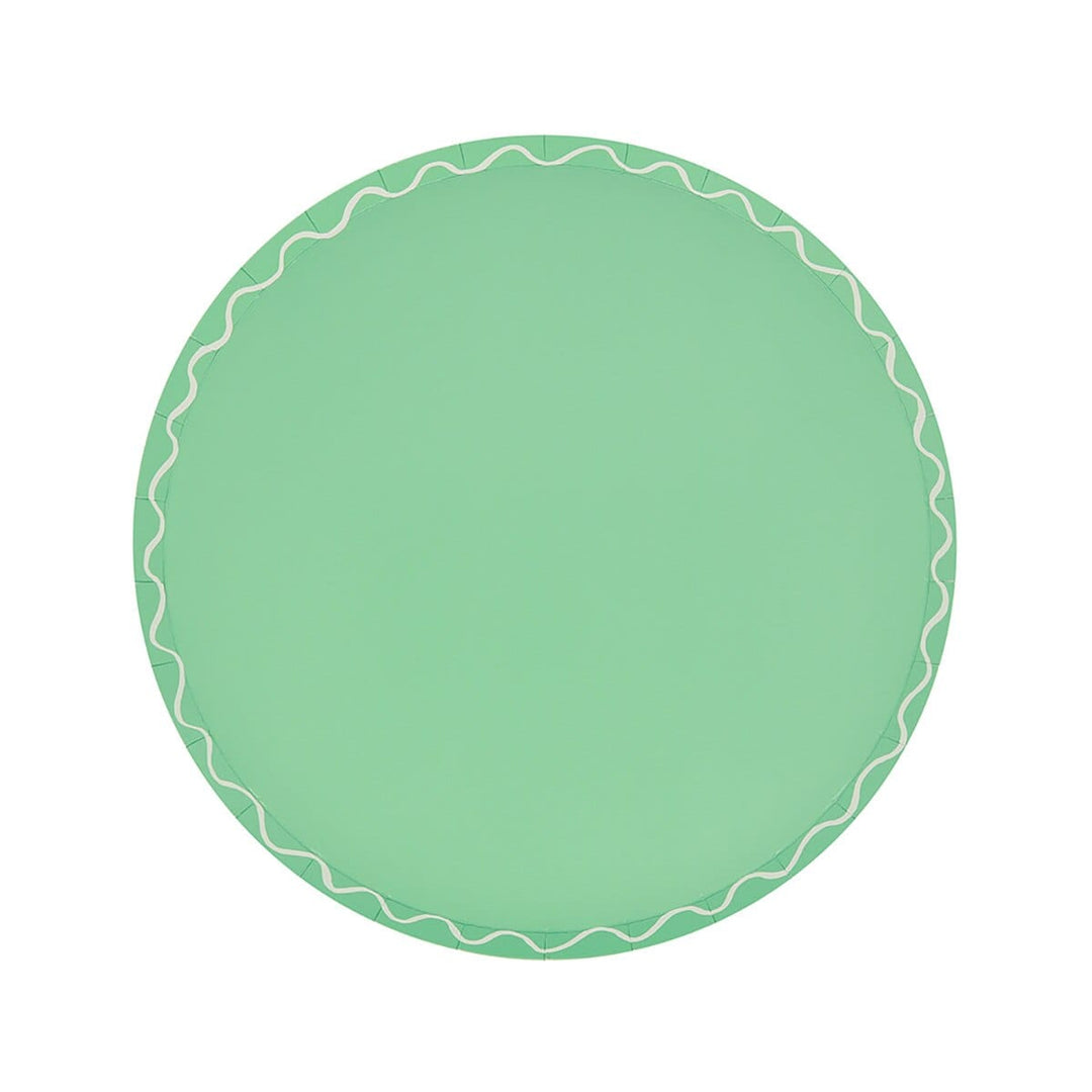 Mixed Wavy Line Side Party Plates x 8 | Meri Meri party plates Mixed Wavy Line Side Party Plates x 8