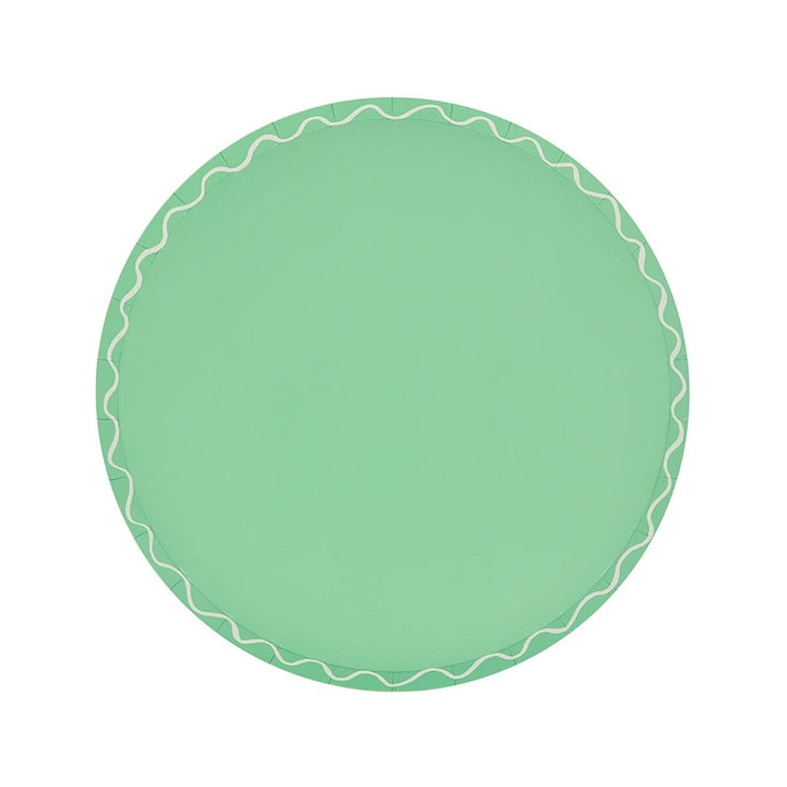 Mixed Wavy Line Side Party Plates x 8 | Meri Meri party plates Mixed Wavy Line Side Party Plates x 8