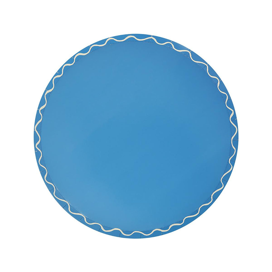 Mixed Wavy Line Side Party Plates x 8 | Meri Meri party plates Mixed Wavy Line Side Party Plates x 8