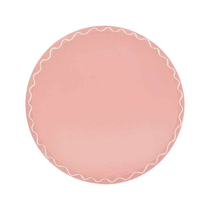 Mixed Wavy Line Side Party Plates x 8 | Meri Meri party plates Mixed Wavy Line Side Party Plates x 8