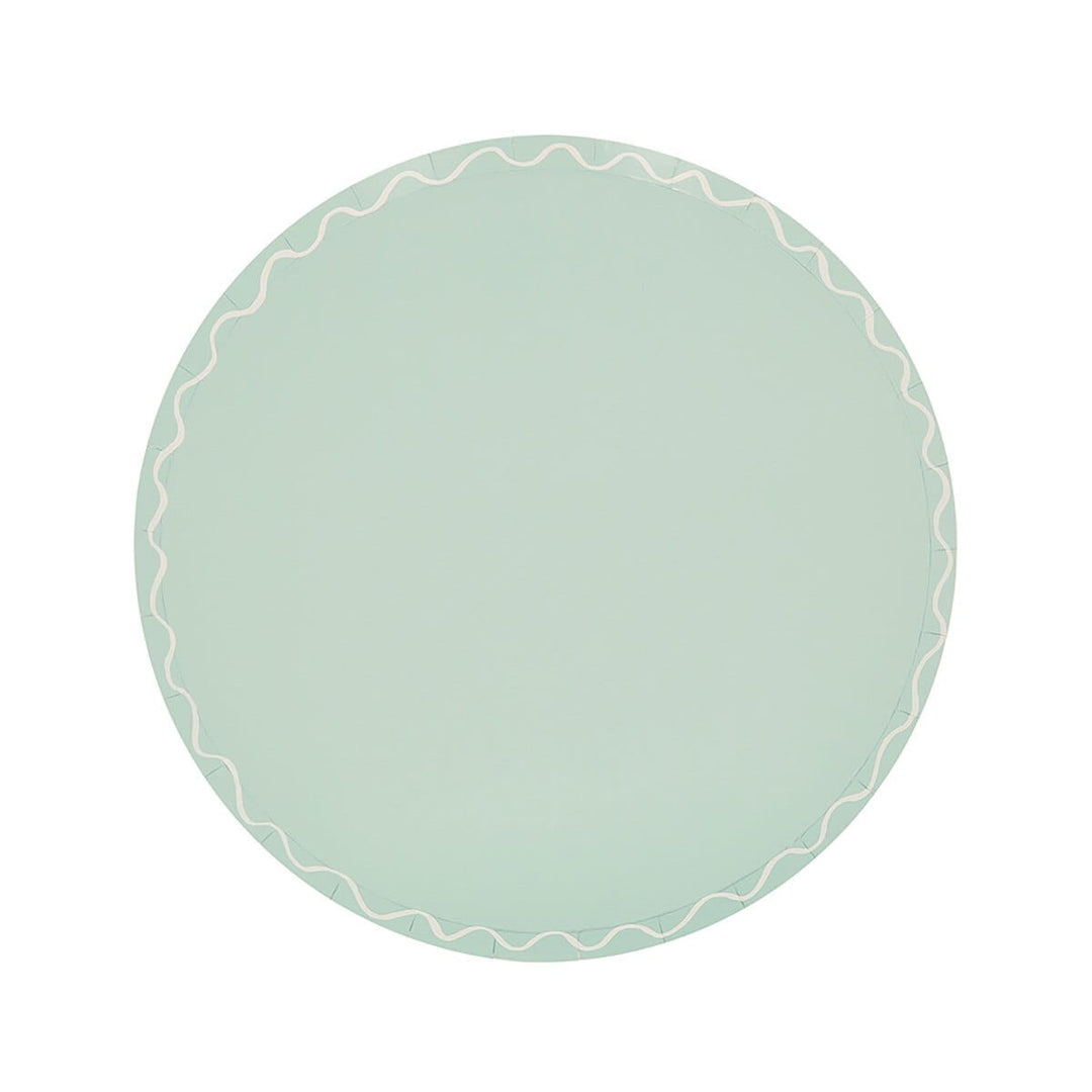 Mixed Wavy Line Side Party Plates x 8 | Meri Meri party plates Mixed Wavy Line Side Party Plates x 8
