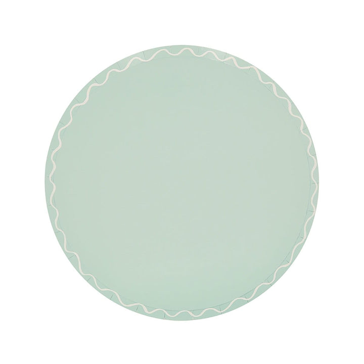 Mixed Wavy Line Side Party Plates x 8 | Meri Meri party plates Mixed Wavy Line Side Party Plates x 8