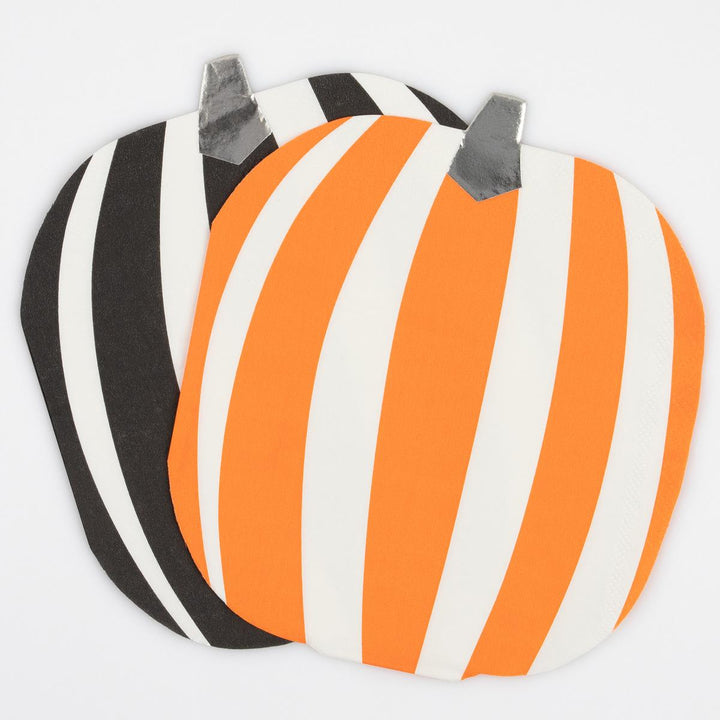 Mod Pattern Pumpkin Party Napkins x 16 | Meri Meri Halloween Table party napkins Mod Pattern Pumpkin Party Napkins x 16