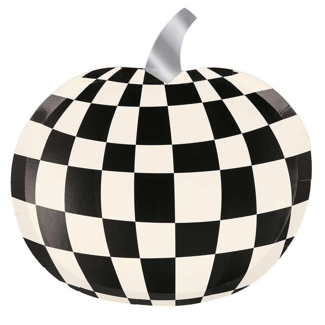 Mod Pattern Pumpkin Party Plates x 8 | Meri Meri Halloween Table party plates Mod Pattern Pumpkin Party Plates x 8