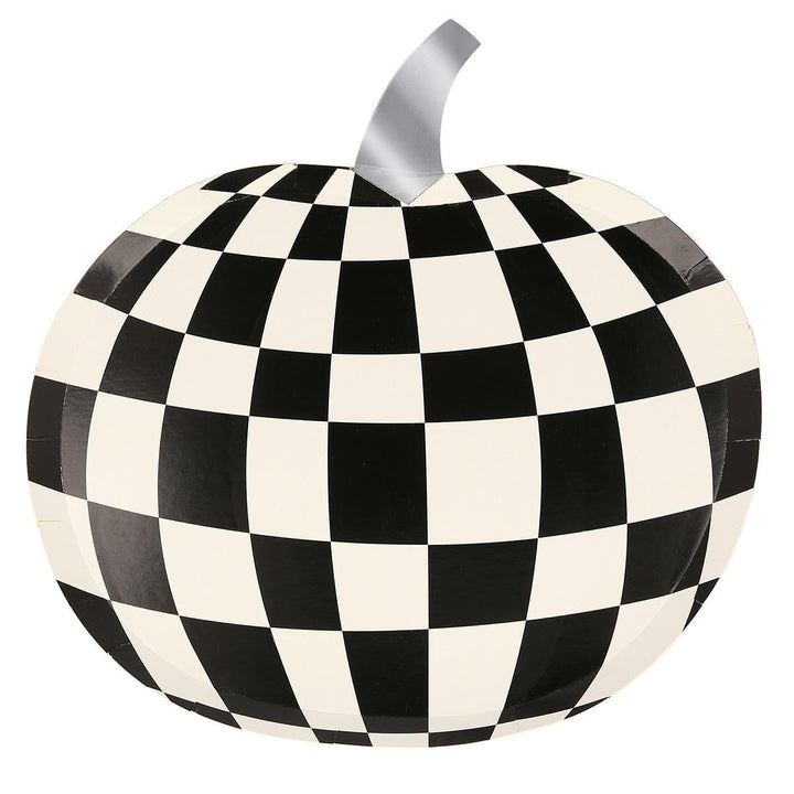 Mod Pattern Pumpkin Party Plates x 8 | Meri Meri Halloween Table party plates Mod Pattern Pumpkin Party Plates x 8