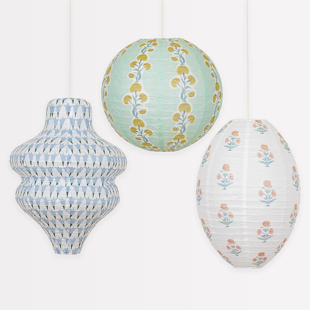 Molly Mahon Party Lanterns x 3 | Meri Meri | Little Big Party Party Decorations Meri Meri x Molly Mahon Party Lanterns x 3
