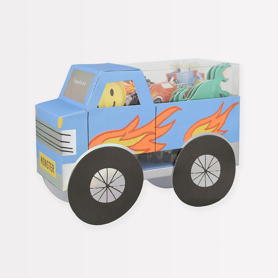 Monster Truck Cupcake Kit x 24 | Party Bakeware UK Cake Toppers Monster Truck Cupcake Kit x 24
