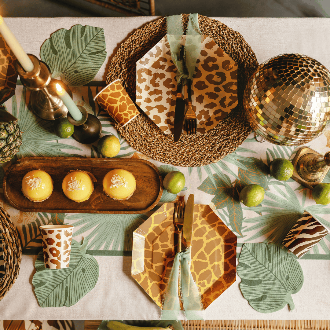 Monstera Leaf Party Napkins (Pack of 12) | Safari Party Napkins Napkins Monstera Leaf Party Napkins - Pack of 12