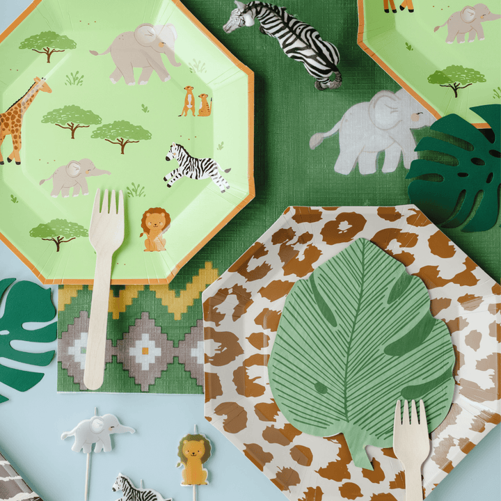 Monstera Leaf Party Napkins (Pack of 12) | Safari Party Napkins Napkins Monstera Leaf Party Napkins - Pack of 12