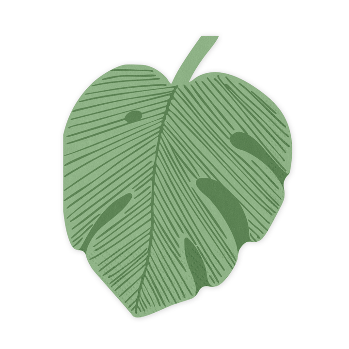 Monstera Leaf Party Napkins (Pack of 12) | Safari Party Napkins Napkins Monstera Leaf Party Napkins - Pack of 12