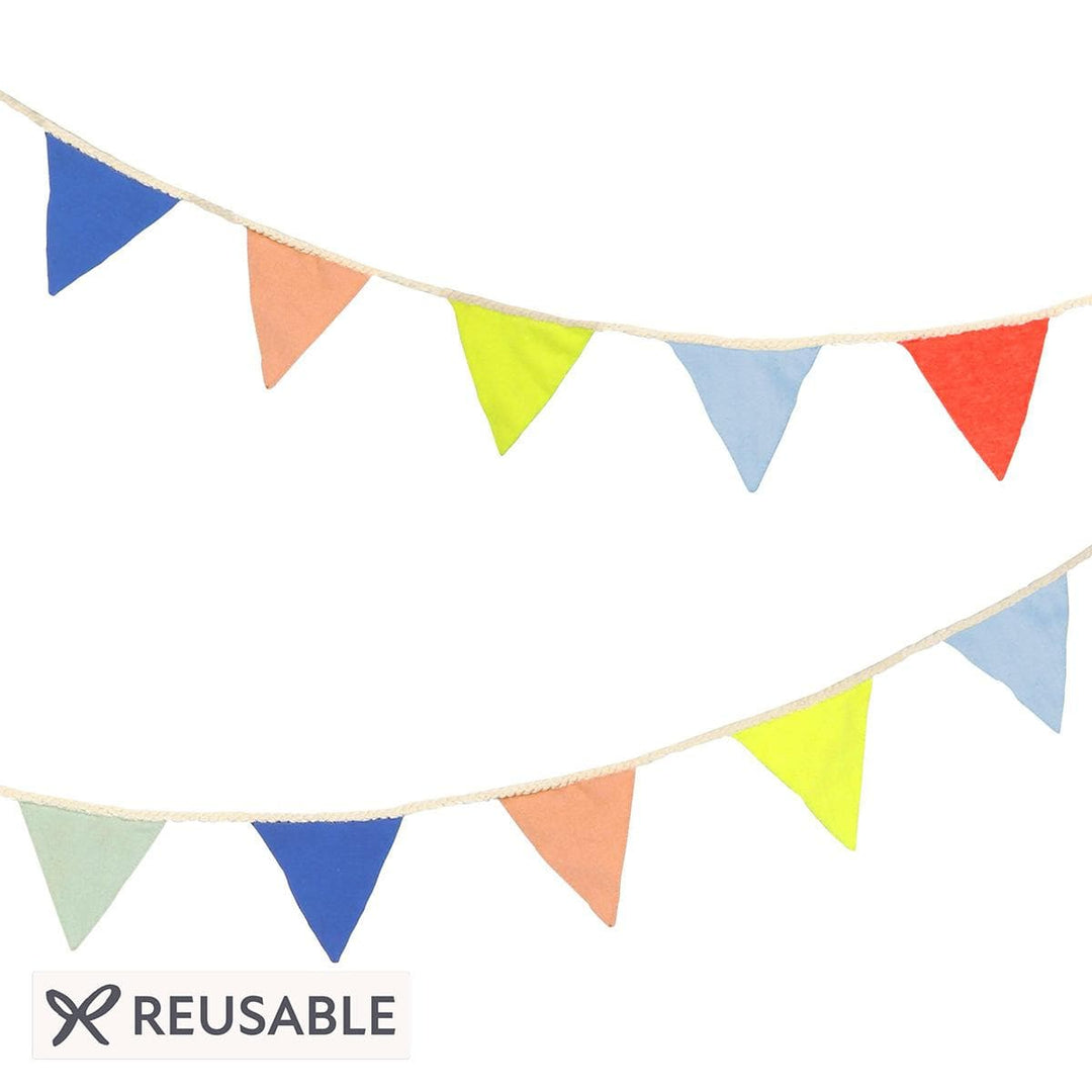 Multicolour Knitted Flag Party Garland | Meri Meri Bunting Multicolour Knitted Flag Party Garland