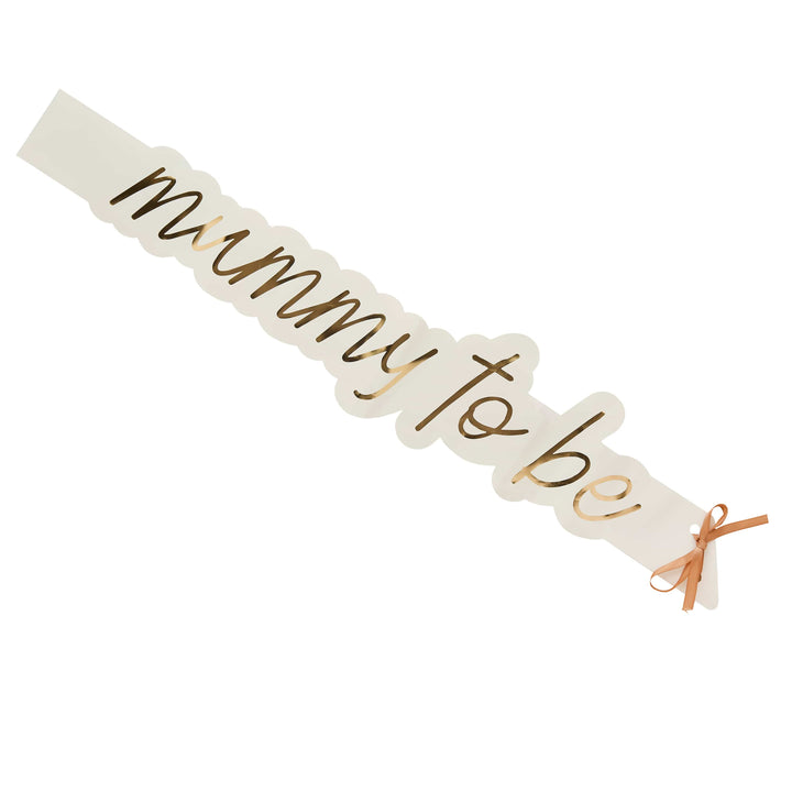 Mummy To Be Paper Sash | Baby Shower Supplies UK Party Accessories Mummy To Be Paper Sash