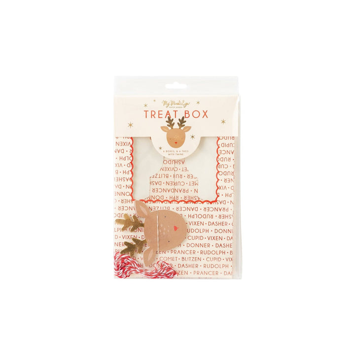 My Mind's Eye - Dear Rudolph Reindeer Cookie Box x 6 cake box Dear Rudolph Reindeer Cookie Box x 6