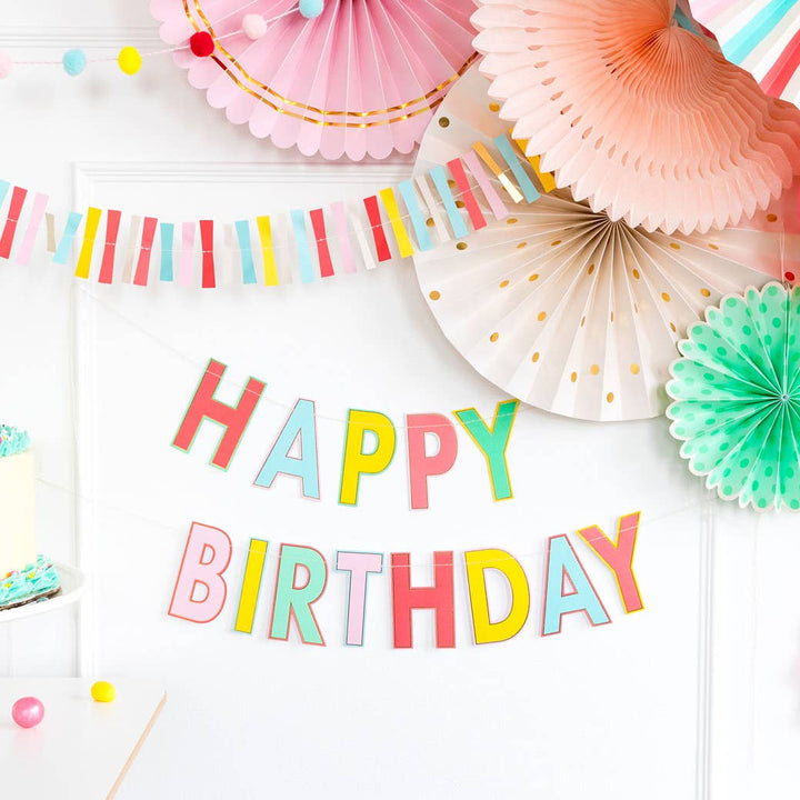 My Mind's Eye Hip Hip Hooray Happy Birthday Banner Bunting Hip Hip Hooray Happy Birthday Banner