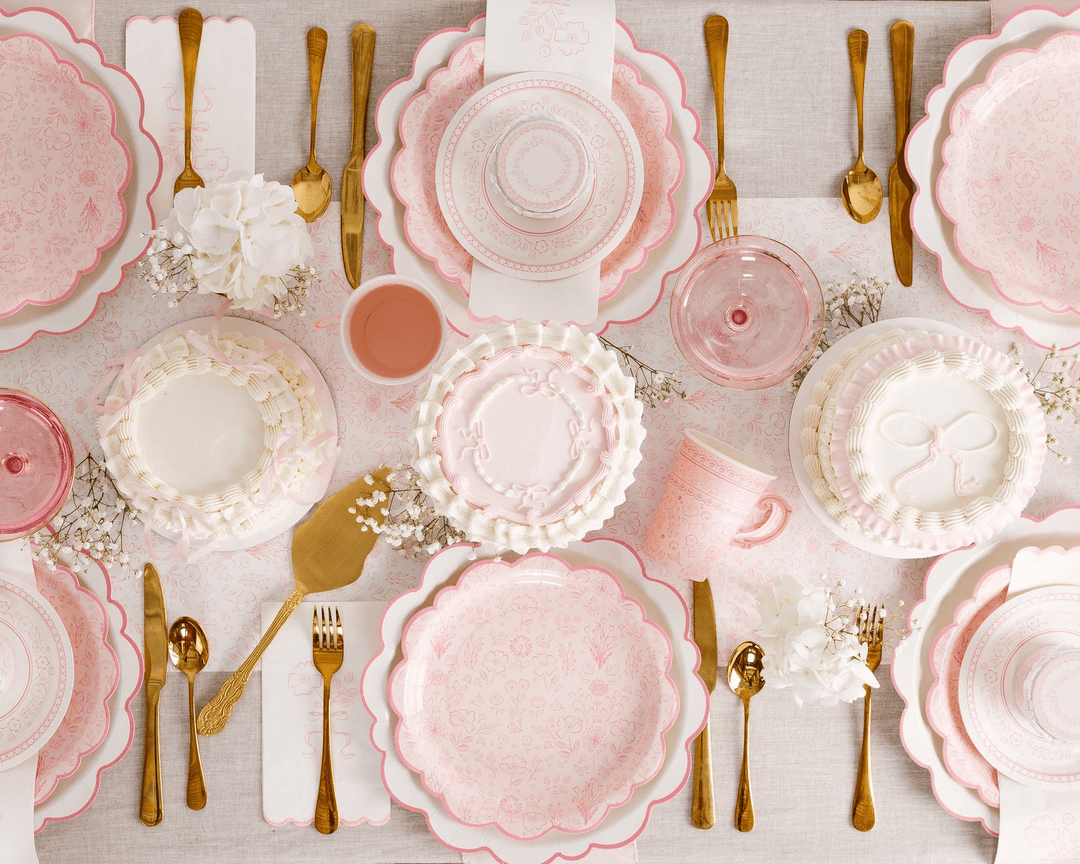 My Mind's Eye - Pembroke Pink Table Runner table runner Pembroke Pink Floral Table Runner