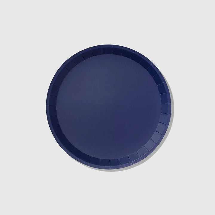 Navy Blue Large Party Plates x 10 Party Supplies Navy Blue Large Party Plates x 10