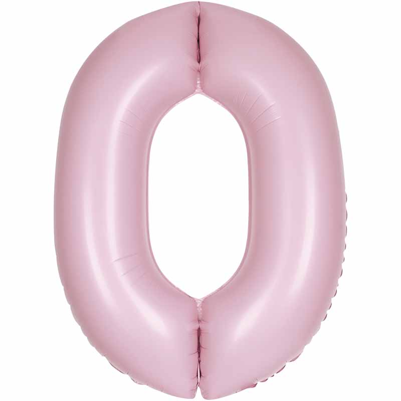 Number 0 Foil Balloon - Lovely Pink 34 Inch for Birthdays Foil Balloon Number 0 Foil Balloon - Lovely Pink 34 inch