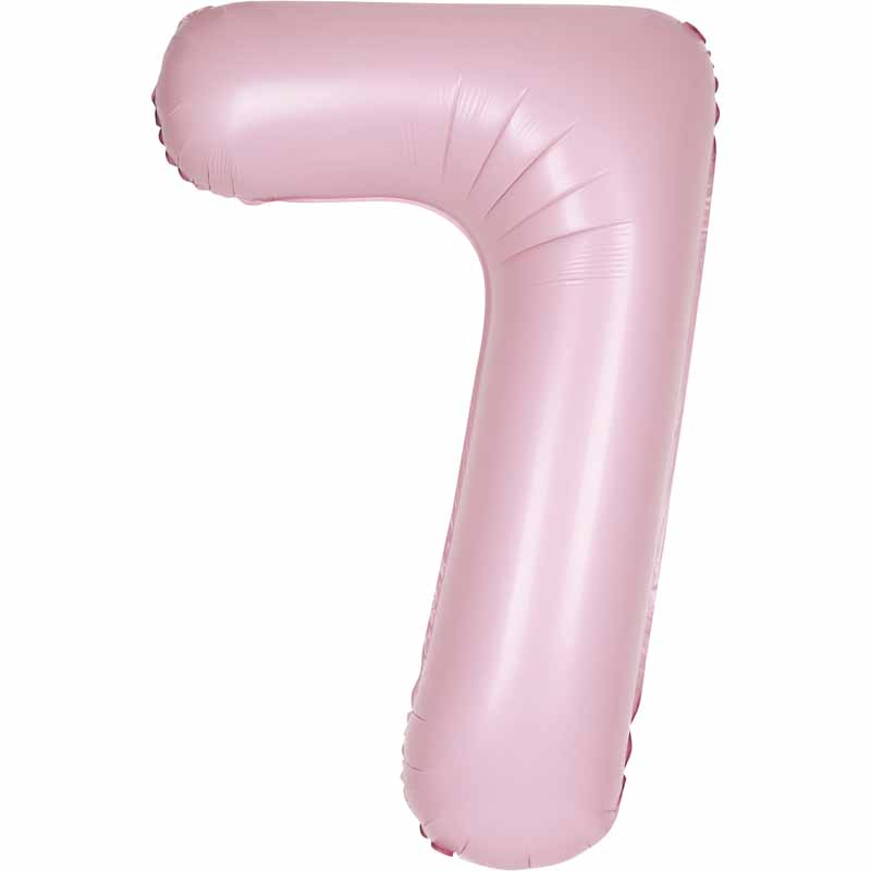 Number 7 Foil Balloon - Lovely Pink 34 Inch for Birthdays Foil Balloon Number 7 Foil Balloon - Lovely Pink 34 inch