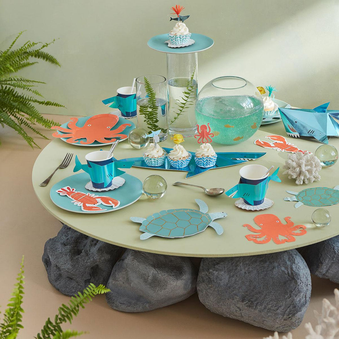Octopus &amp; Shark Cupcake Kit x 24 | Cake Decorating UK Cake Decorating Supplies Octopus &amp; Shark Cupcake Kit x 24 toppers