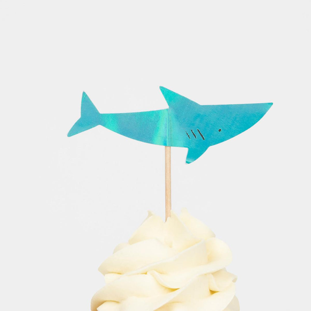 Octopus &amp; Shark Cupcake Kit x 24 | Cake Decorating UK Cake Decorating Supplies Octopus &amp; Shark Cupcake Kit x 24 toppers