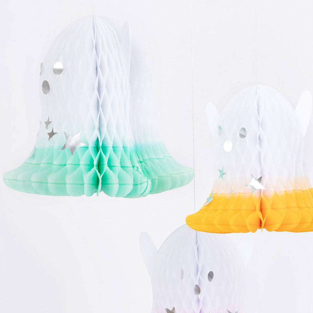 Ombre Ghost Hanging Decorations x 6 | Meri Meri | Little Big Party Party Decorations Ombre Ghost Hanging Decorations x 6