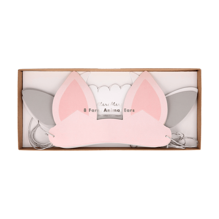 On The Farm Party Hat Ears x 8 - Farm Birthday Party Supplies Party Hats On The Farm Party Hat Ears x 8