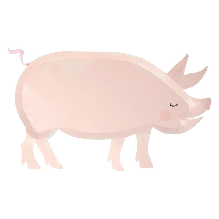 On The Farm Pig Plates x 12 | Party Tableware UK Tableware On The Farm Pig Plates x 12