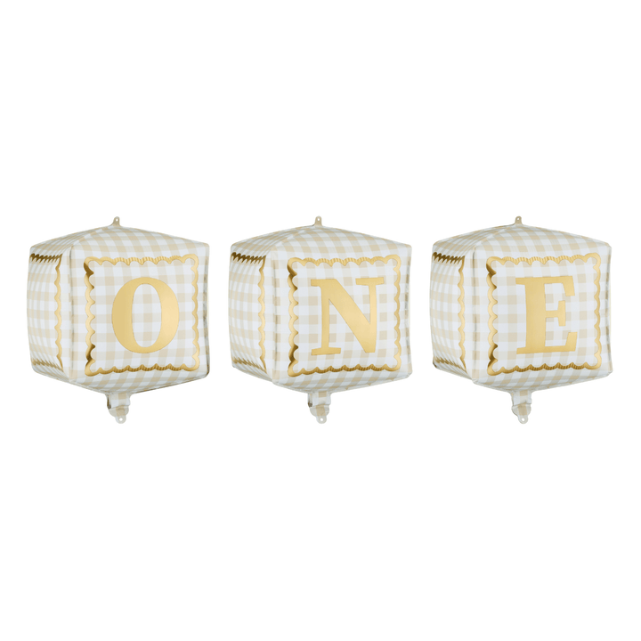 One Foil Balloon Cubes - 1st birthday balloons Balloons One Foil Balloon Cubes