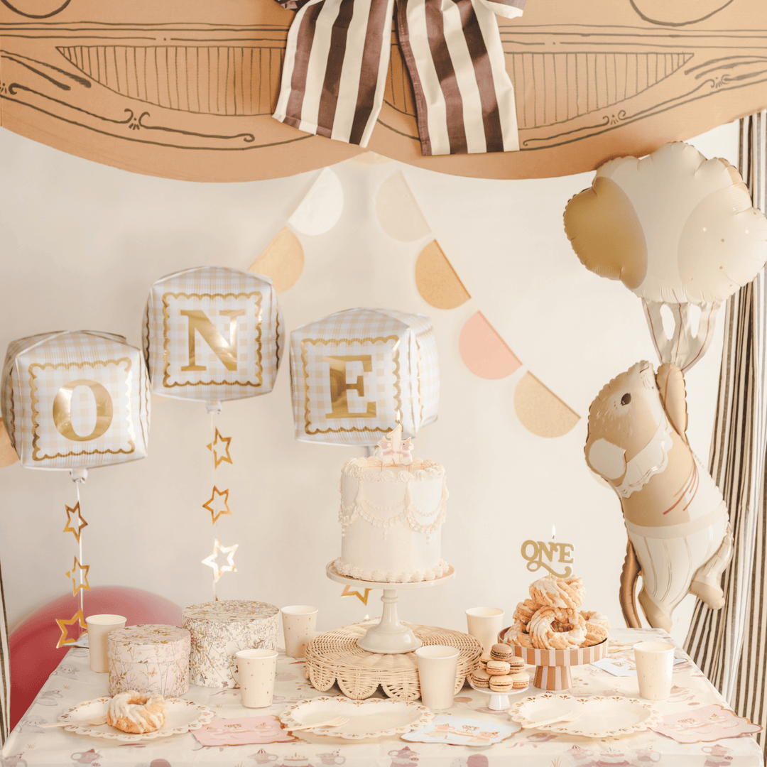 One Foil Balloon Cubes - 1st birthday balloons Balloons One Foil Balloon Cubes