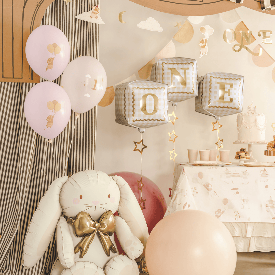 One Foil Balloon Cubes - 1st birthday balloons Balloons One Foil Balloon Cubes