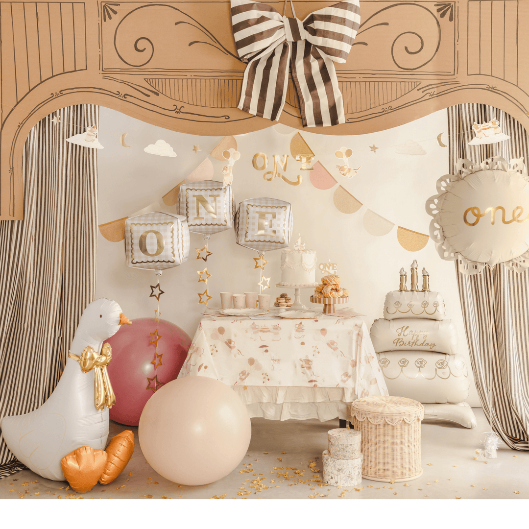 One Foil Balloon Cubes - 1st birthday balloons Balloons One Foil Balloon Cubes