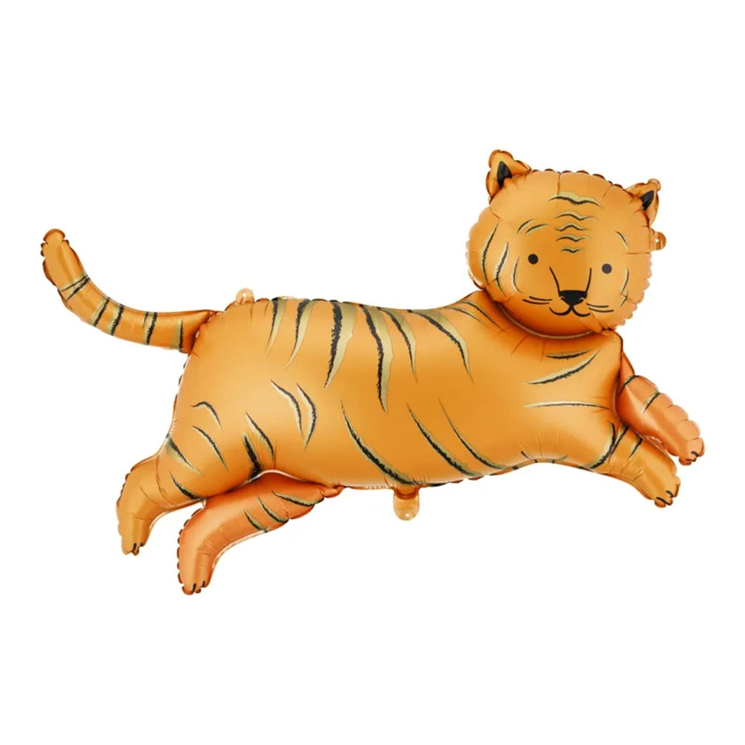 Orange Tiger Foil Balloon - Safari Party Balloons Foil Balloon Orange Tiger Foil Balloon