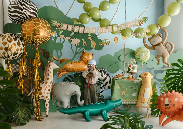 Orange Tiger Foil Balloon - Safari Party Balloons Foil Balloon Orange Tiger Foil Balloon